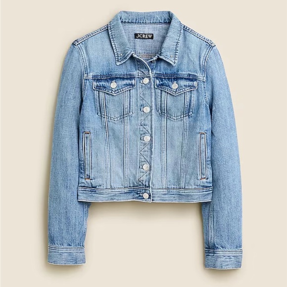 J. Crew classic denim jacket in Bianca wash - Picture 3 of 4
